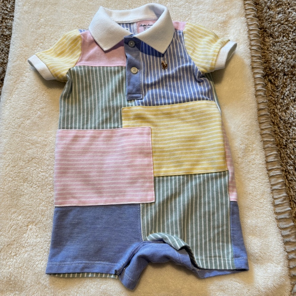 Ralph Lauren Patchwork Romper
